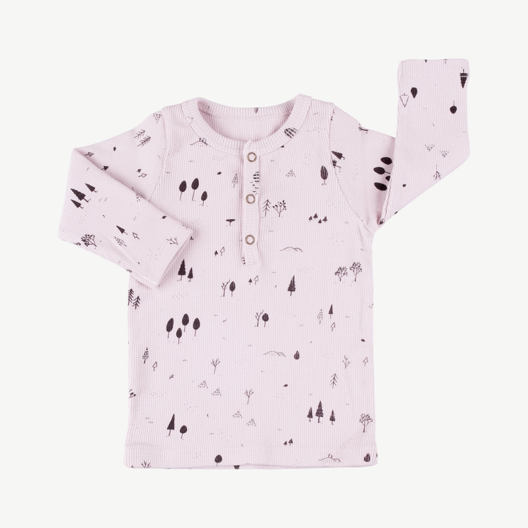 Polo henley 'the woods' orchid ice