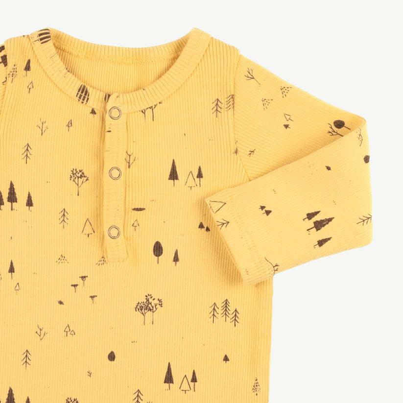 Polo henley 'the woods' cornsilk