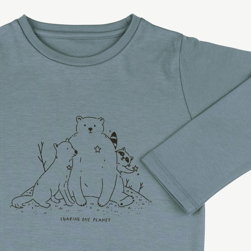 Polo 'furry rangers' blue mirage