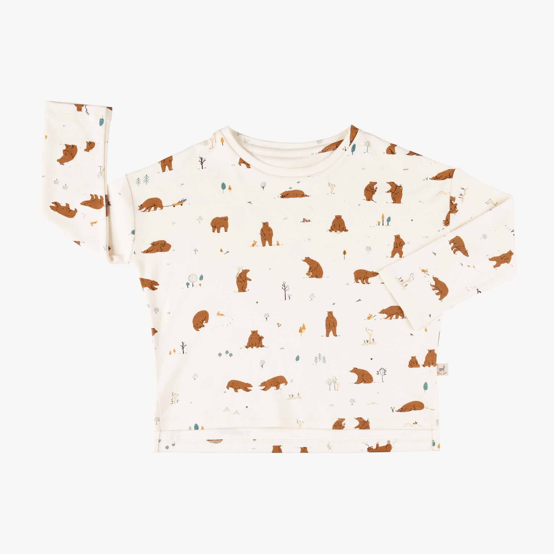 Polo oversized 'forester bears' sea salt