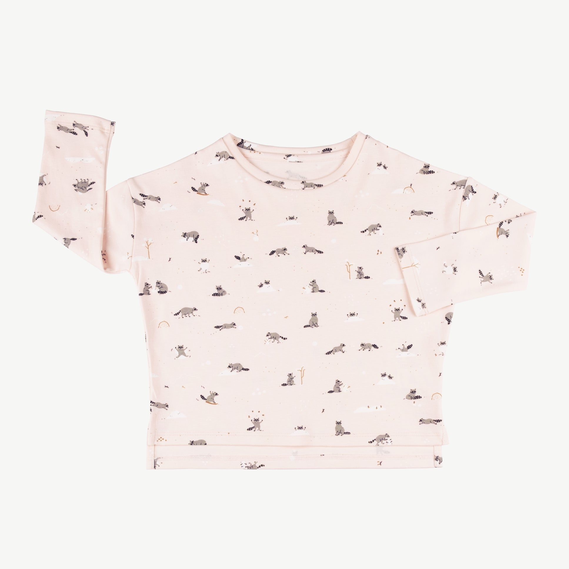 Polo oversized 'frolicsome raccoons' pearl
