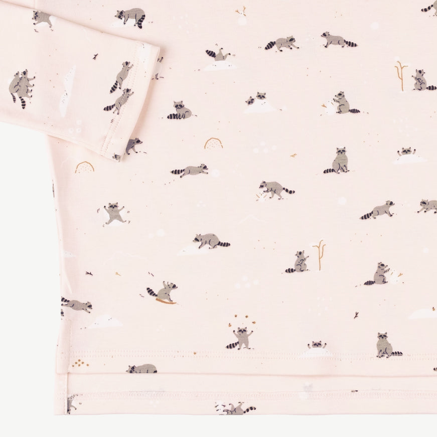 Polo oversized 'frolicsome raccoons' pearl