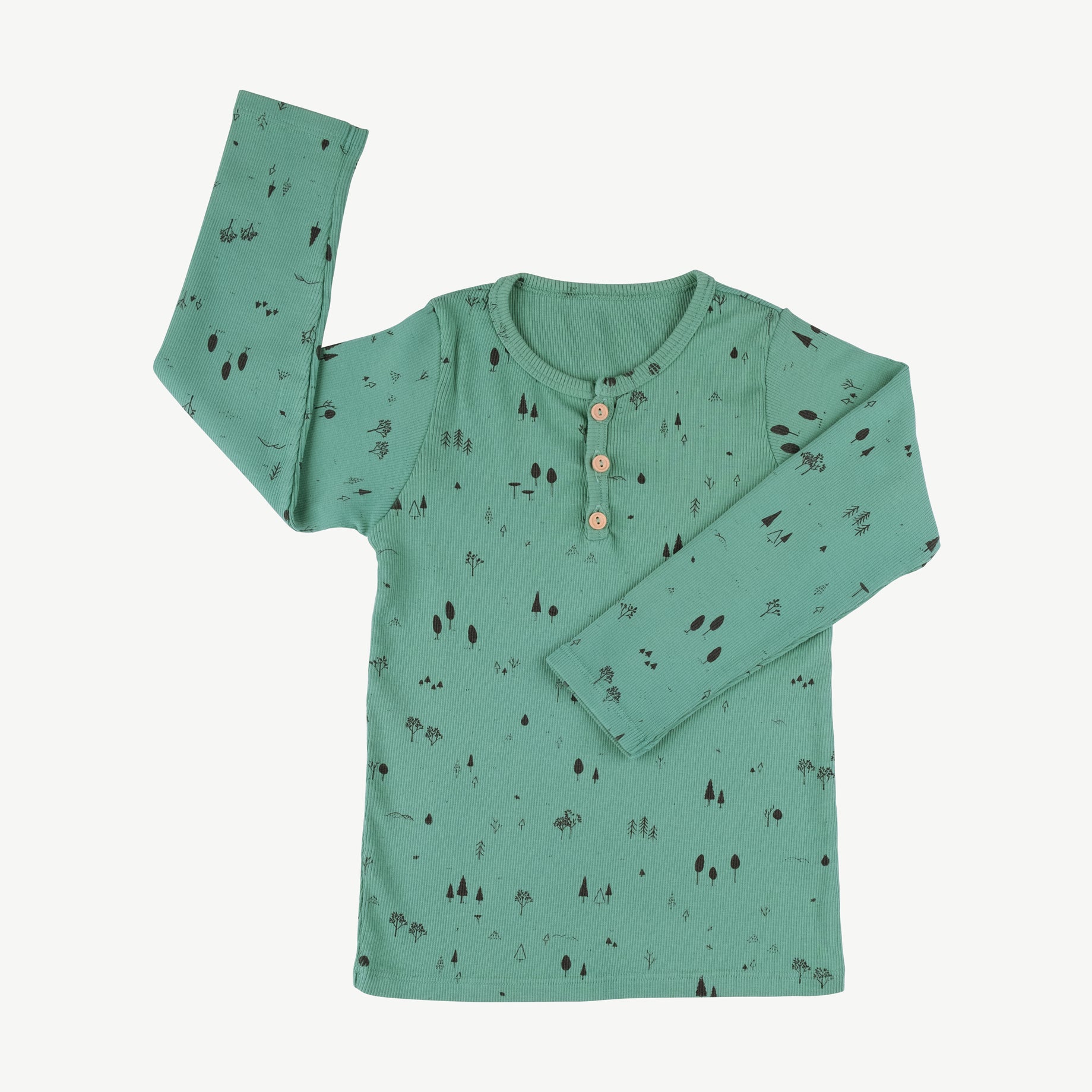Polo henley 'the woods' malachite green