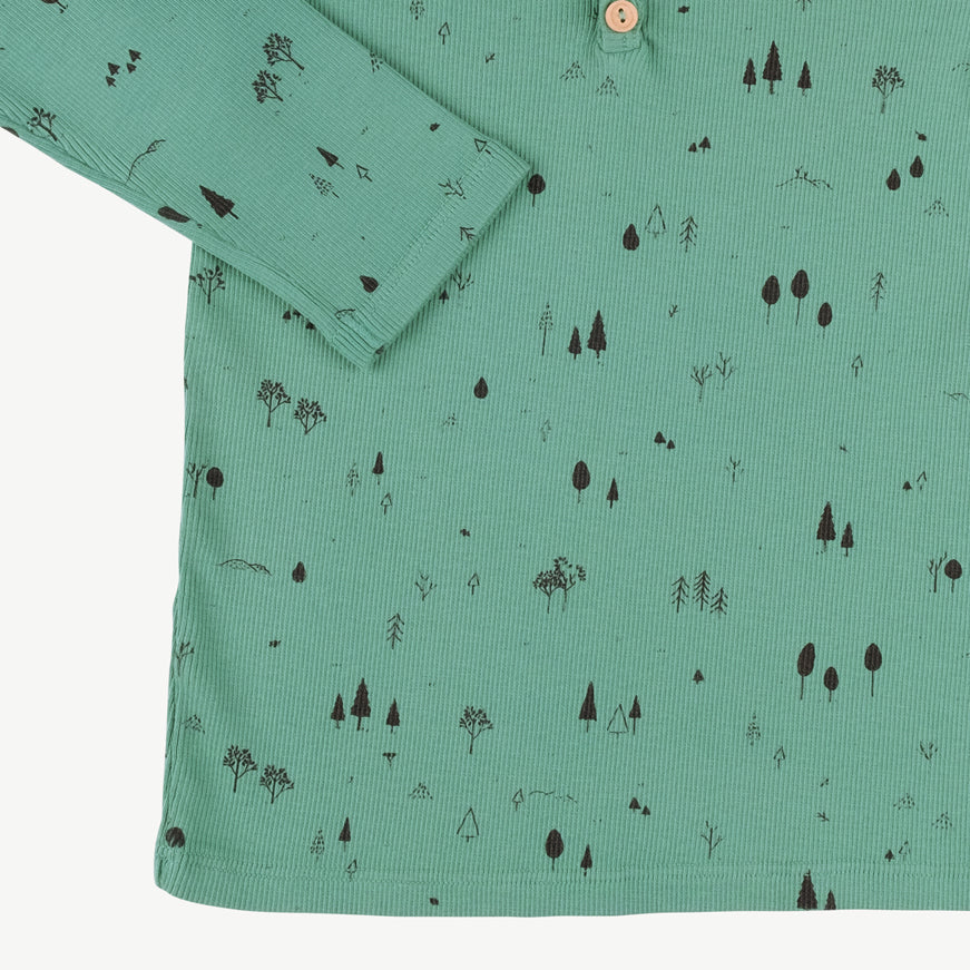 Polo henley 'the woods' malachite green