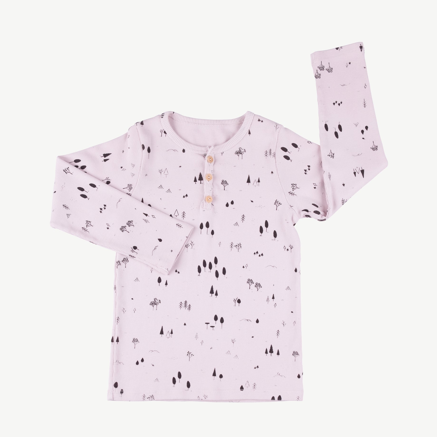 Polo henley 'the woods' orchid ice