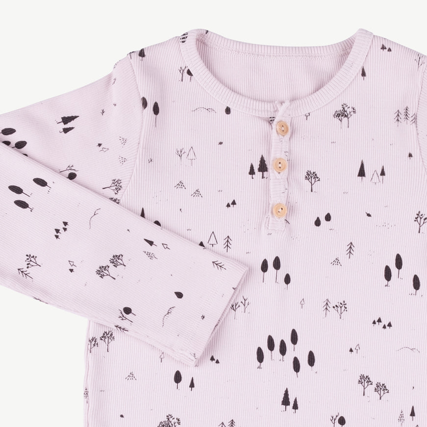 Polo henley 'the woods' orchid ice