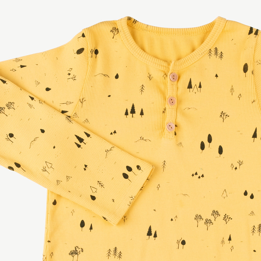 Polo henley 'the woods' cornsilk