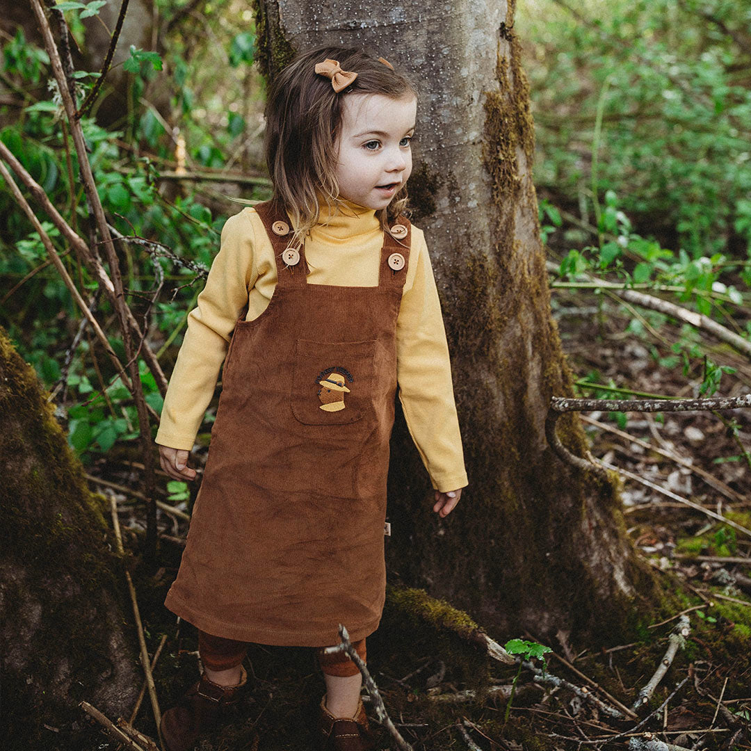 Vestido de corduroy 'forest keeper' tobaco brown