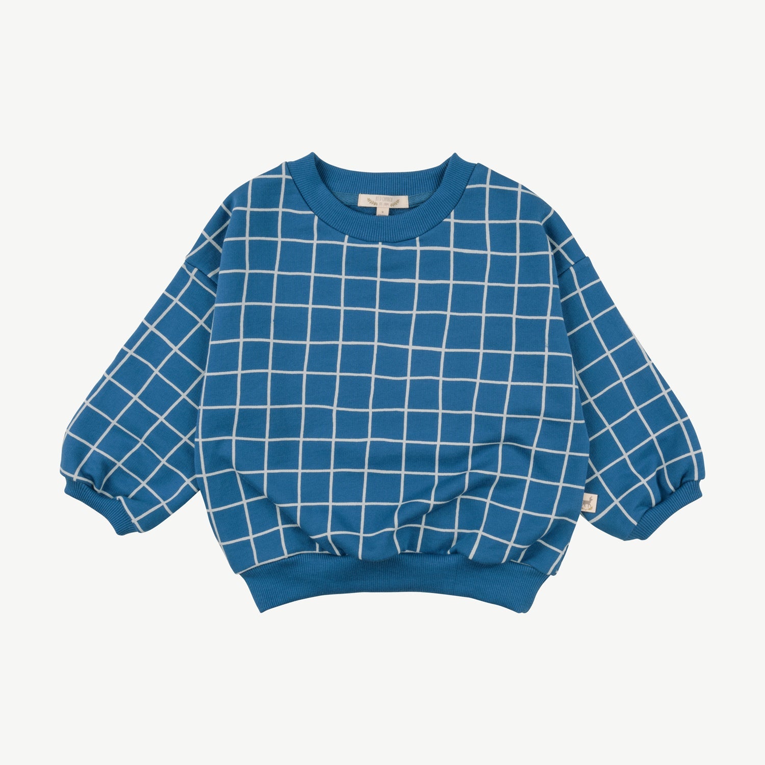 Polera 'mountain checks' dark blue