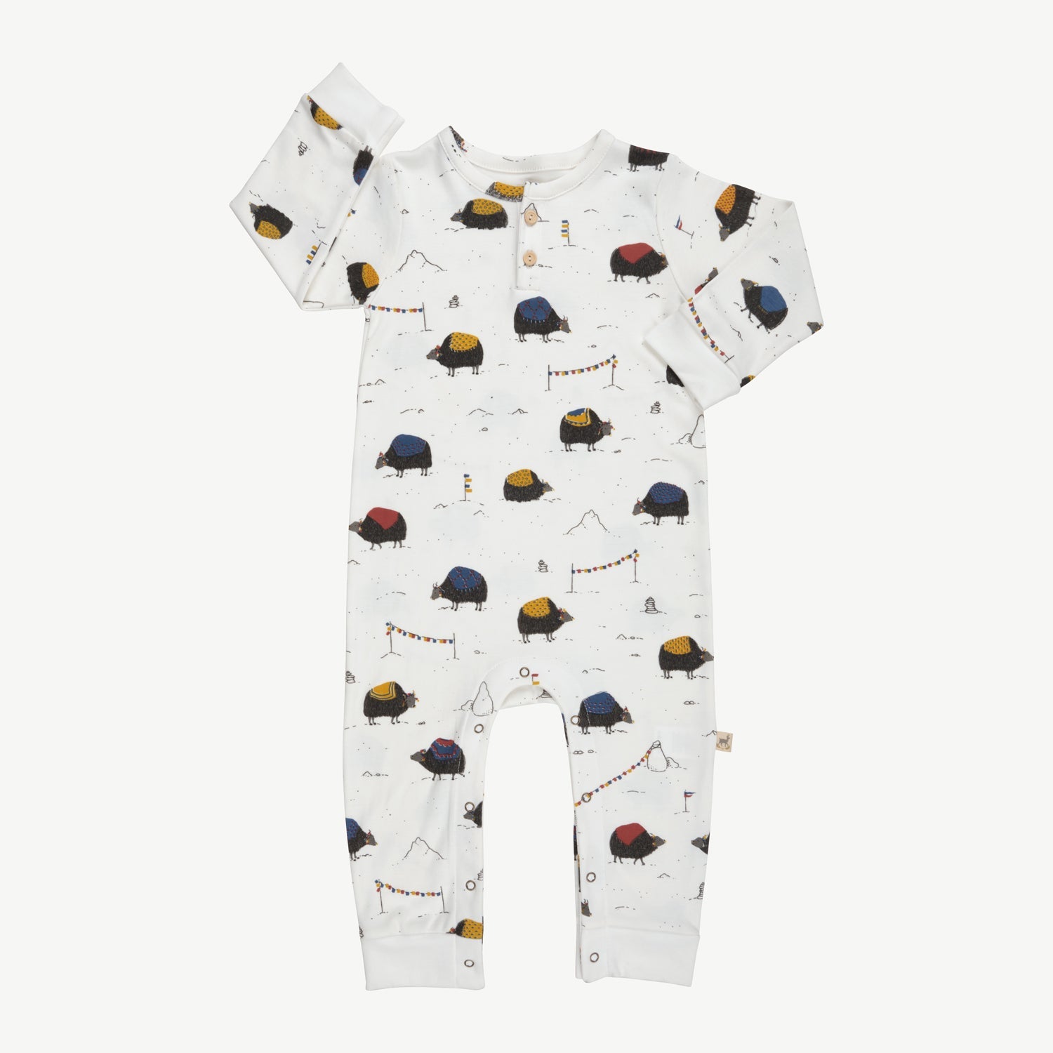 Enterizo 'yak's journey' ecowhite