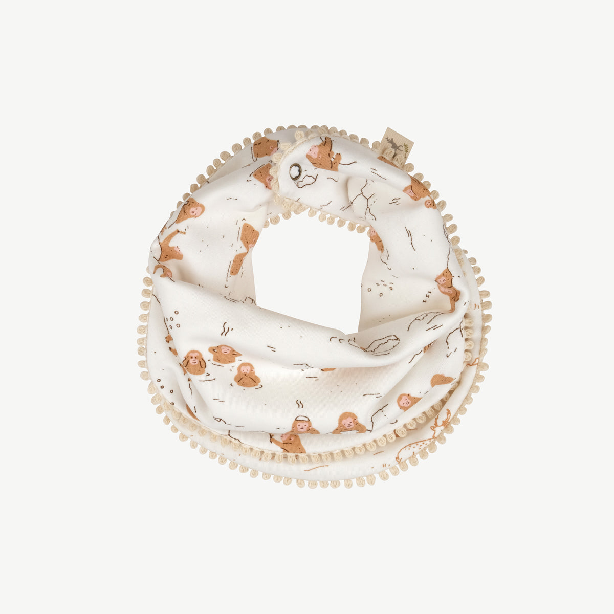 Bandana ‘Monkey Snow Day' (Monos) Ivory