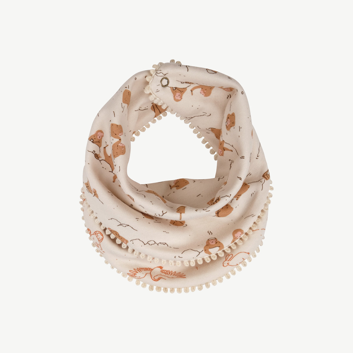 Bandana 'Monkey Snow Day' (Monos) Sandshell