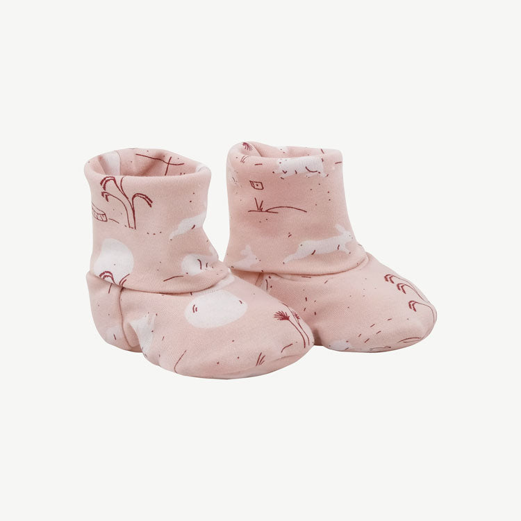 Botitas de Bebé ‘Moonlit Usagi’ (Conejos) Peach Whip