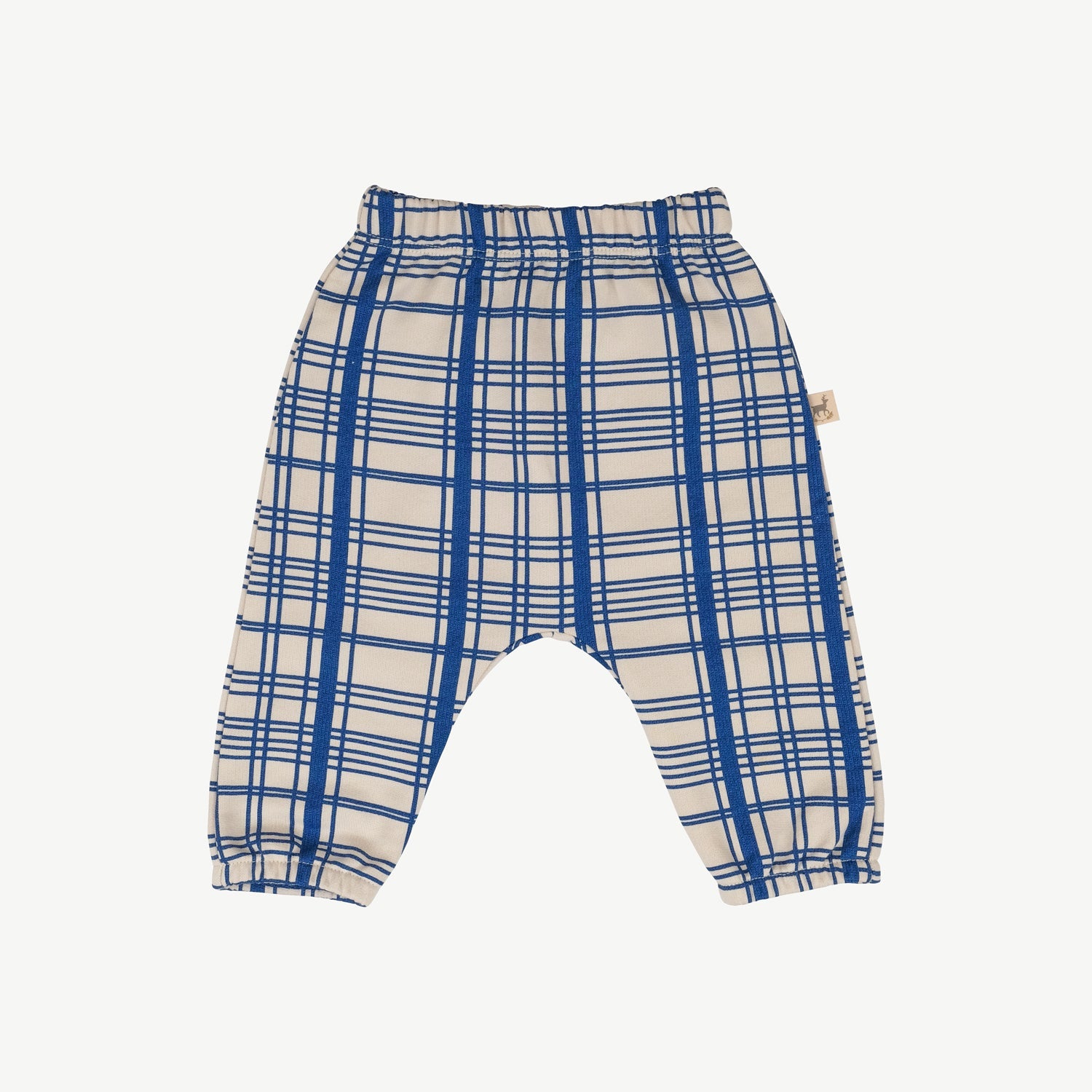 Joggers ‘Winter Checks Dark Blue’ (Cuadros) White Sand