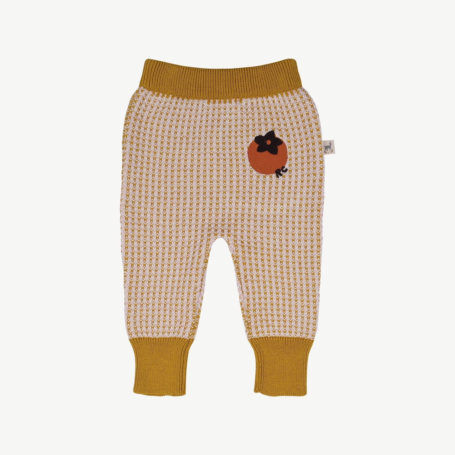 Pantalón Tejido de Bebé ‘Multi' Mustard