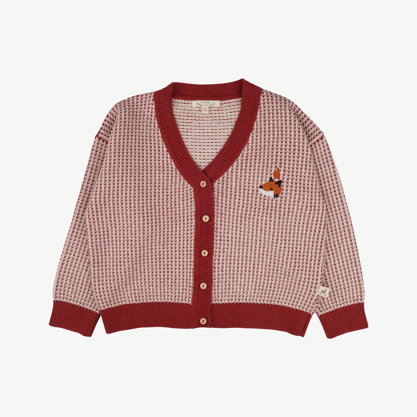 Cárdigan Tejido ‘Multi' Tibetan Red