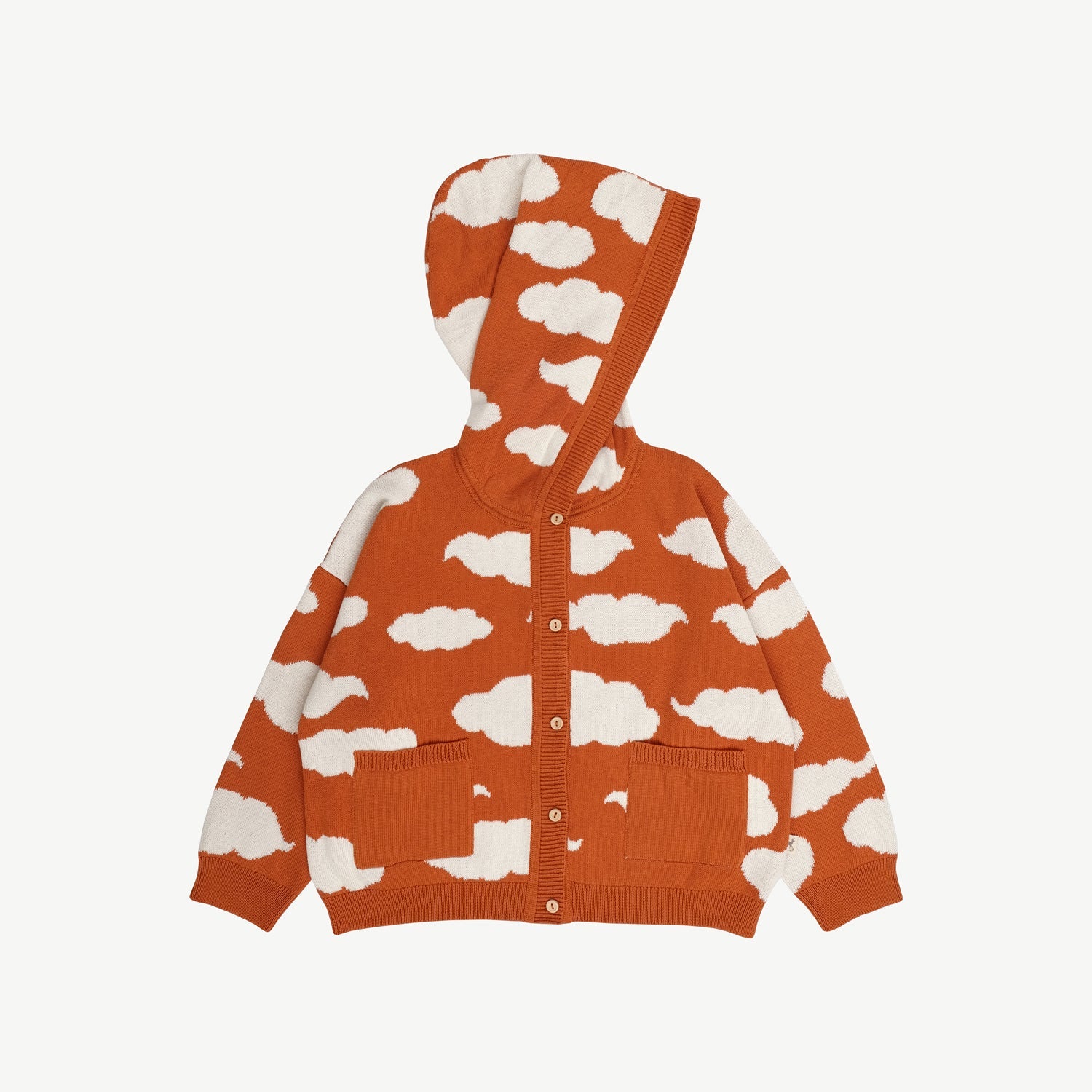 Polera con Capucha 'Nubes' Rust