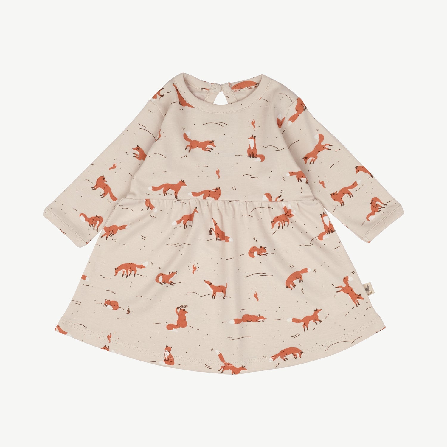 Vestido de Bebé ‘Mountain Kitsune’ (Zorros) Sandshell