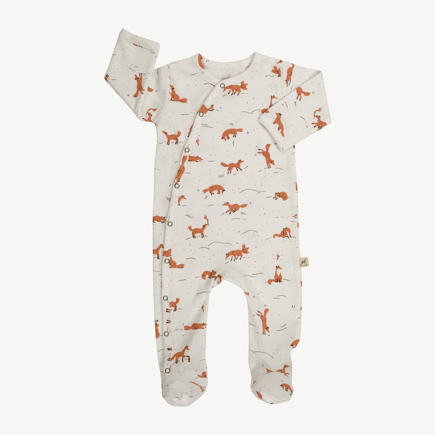 Enterizo con Pies ‘Mountain Kitsune’ (Zorros) Ivory