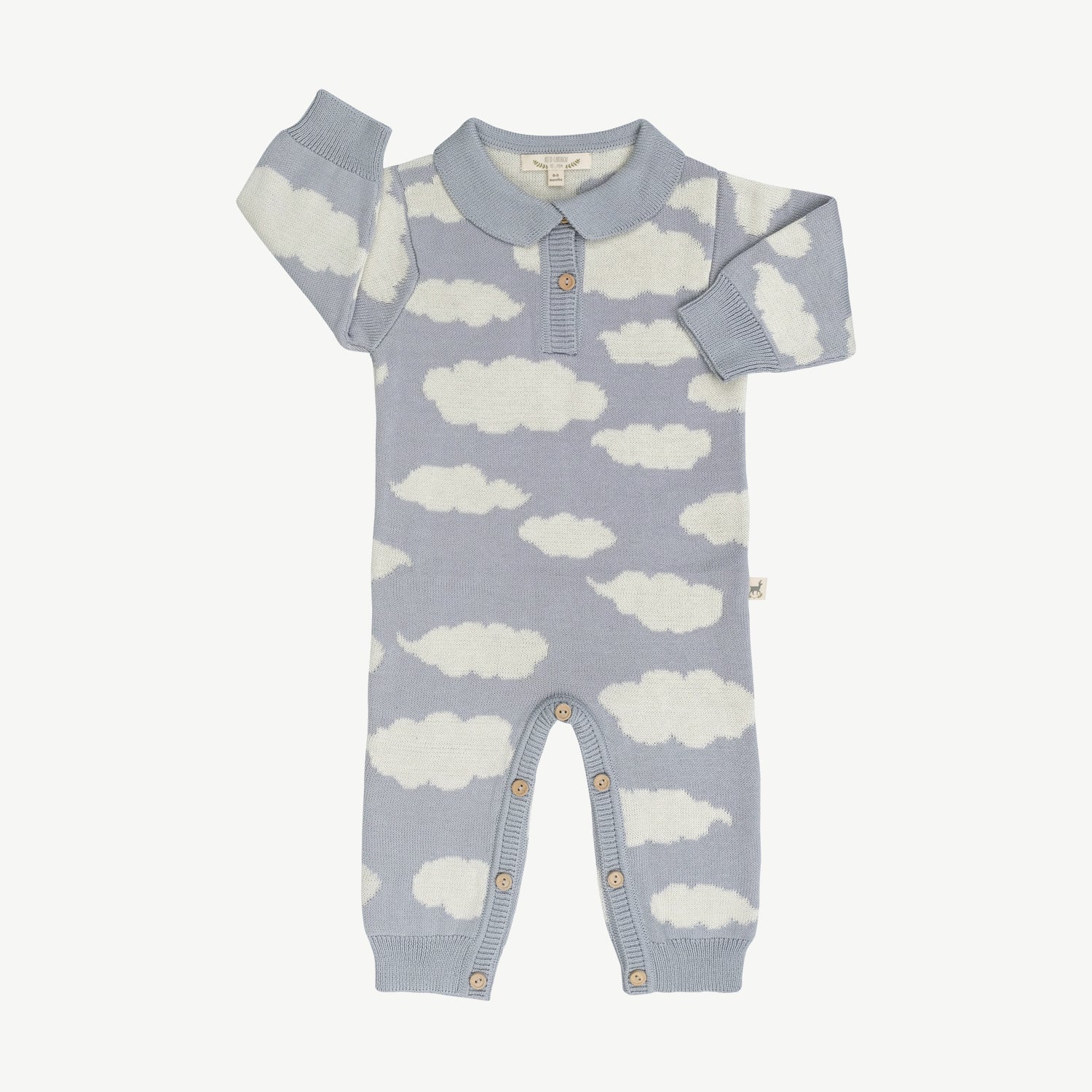 Enterizo Tejido de Bebé 'Nubes' Gray