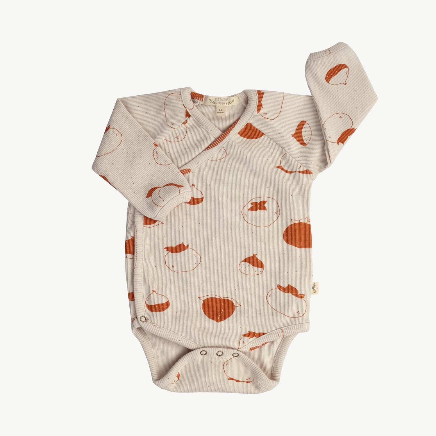 Body de Rib ‘Fruitful Patience' (Frutos) White Sand