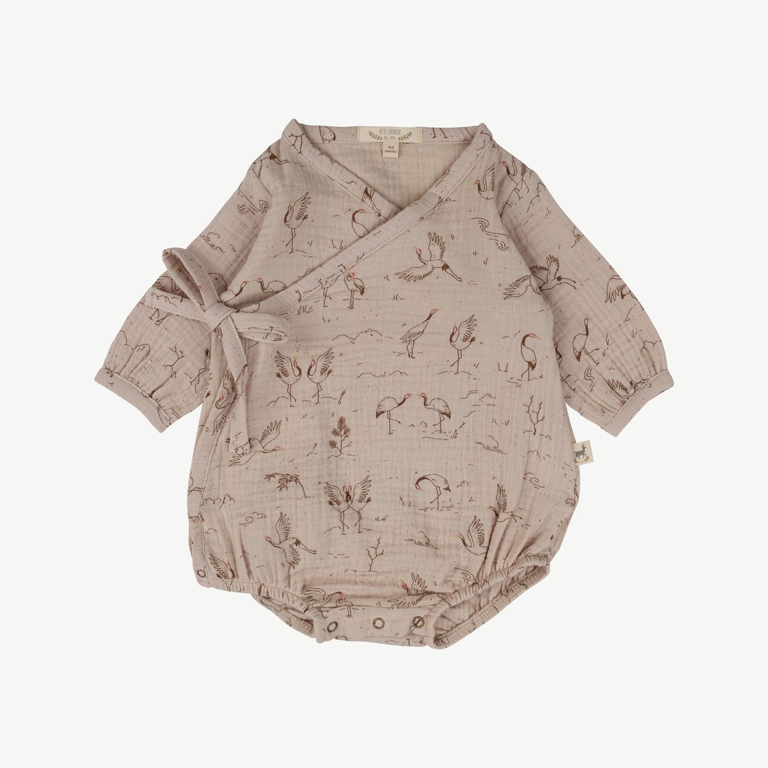 Body de Muselina ‘Tsuru Ballet' (Grullas) Light Tan