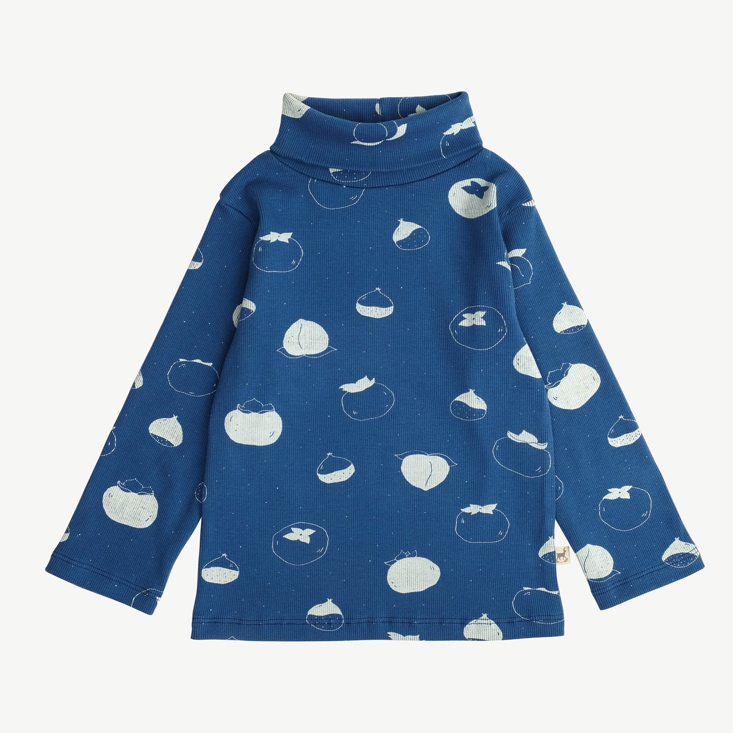 Polo Cuello Tortuga de Rib ‘Fruitful Patience' (Frutos) Dark Blue