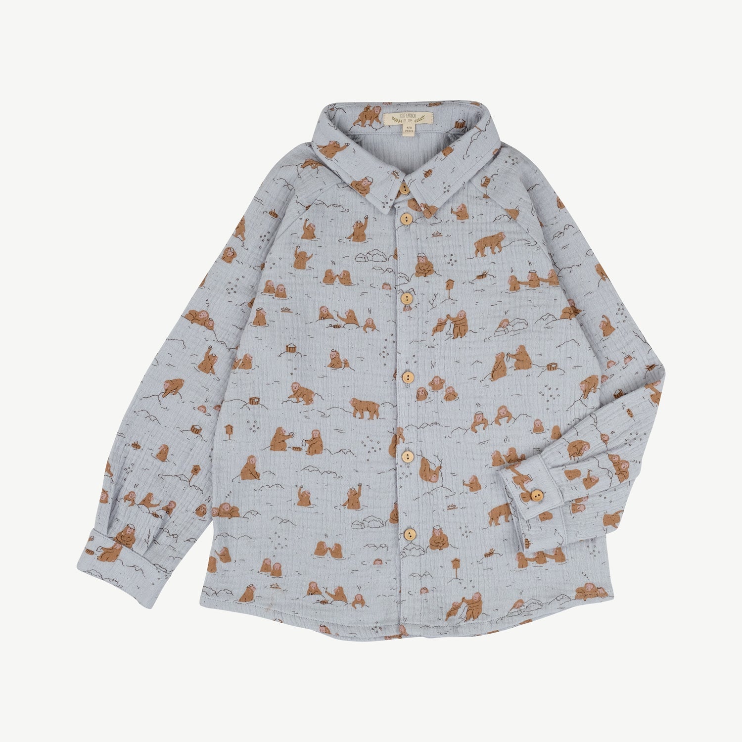 Camisa ‘Monkey Snow Day' (Monos) Light Gray