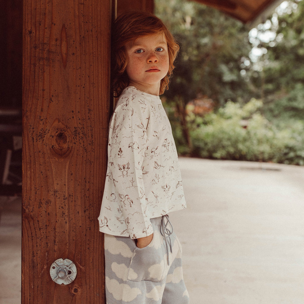 Polo Holgado ‘Tsuru Ballet' (Grullas) Ivory