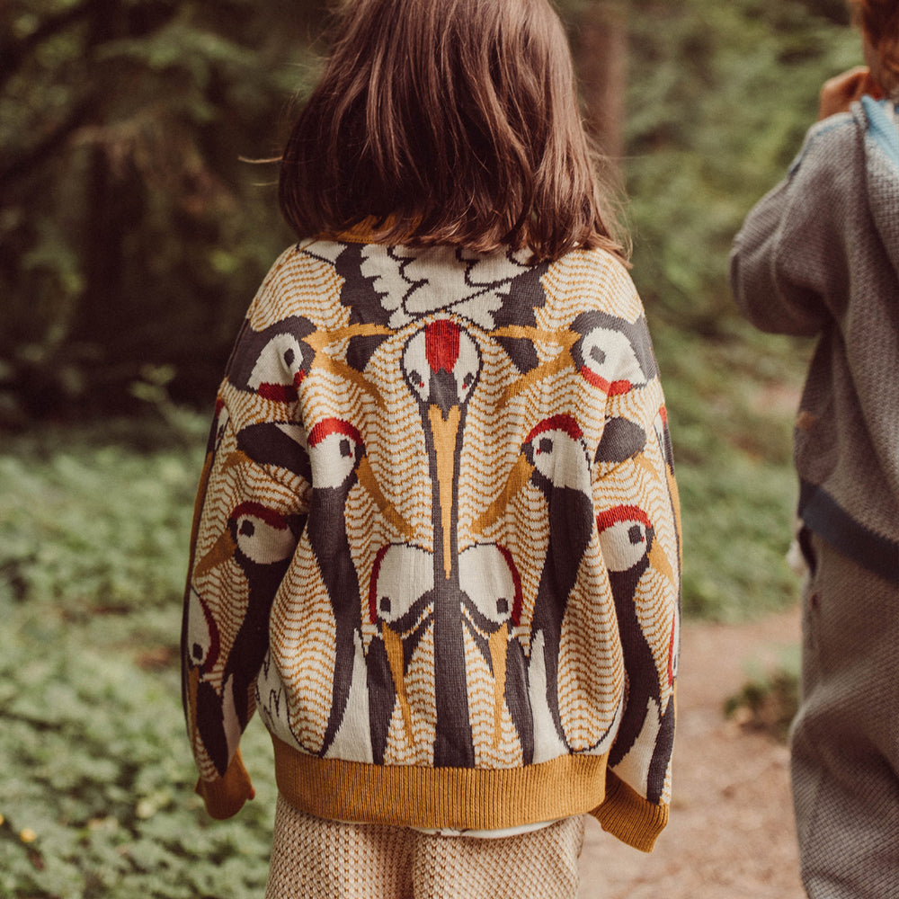 Cárdigan Tejido Grulla 'Tsuru'