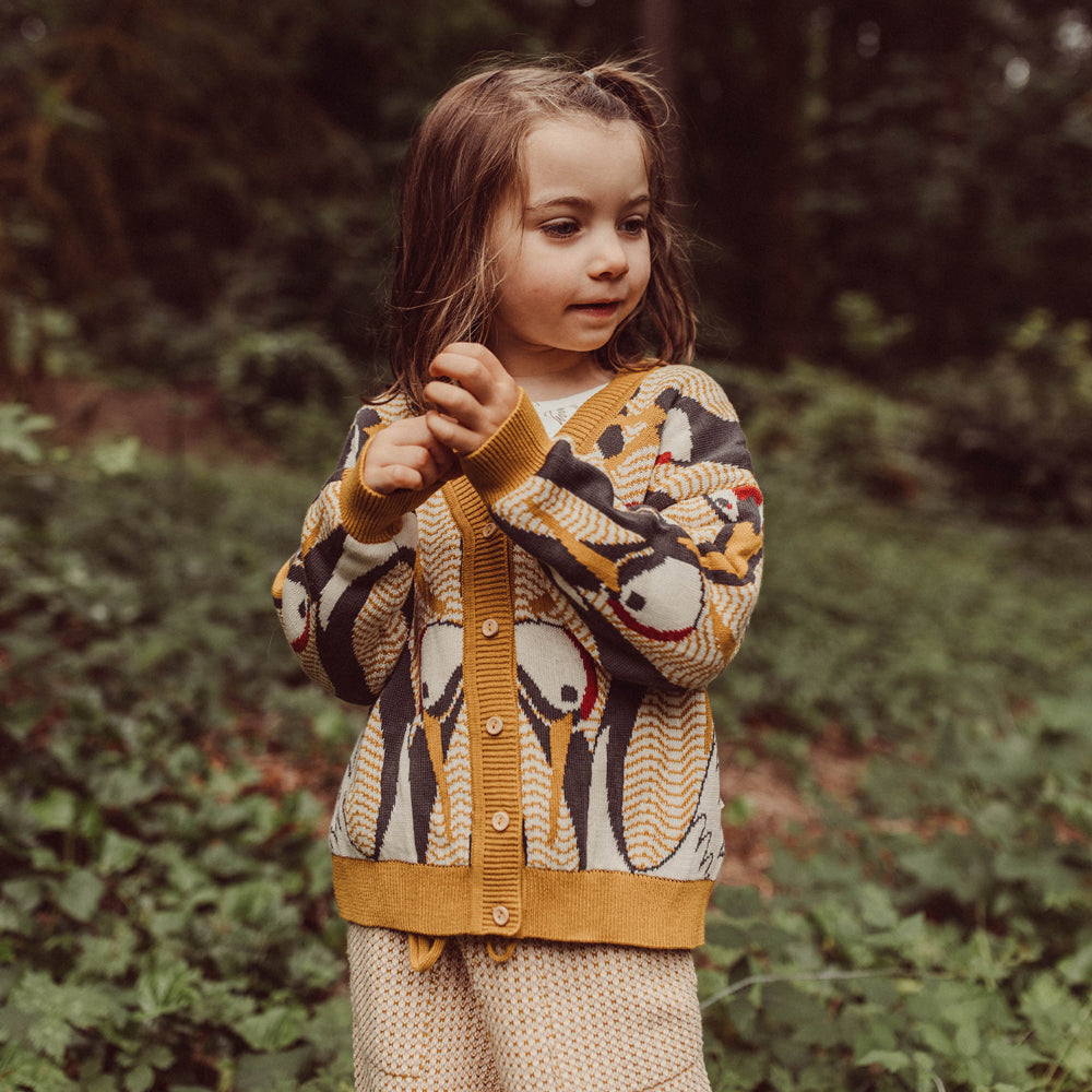 Cárdigan Tejido Grulla 'Tsuru'