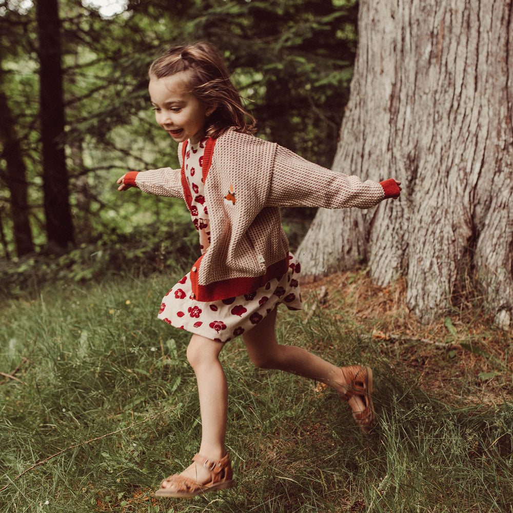 Vestido ‘Plums in Bloom' (Flores) Peach Whip