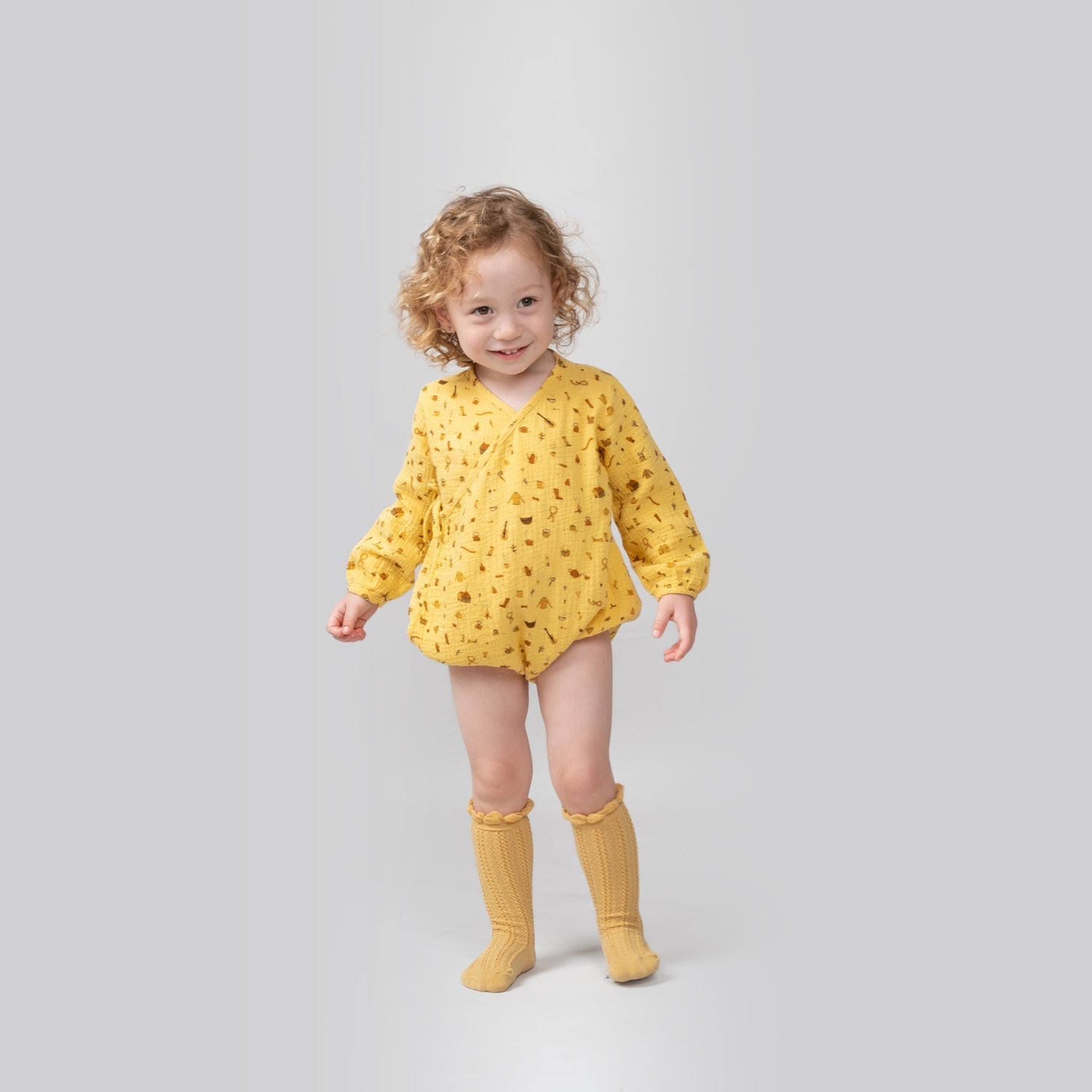 Body kimono 'winter essentials' cornsilk