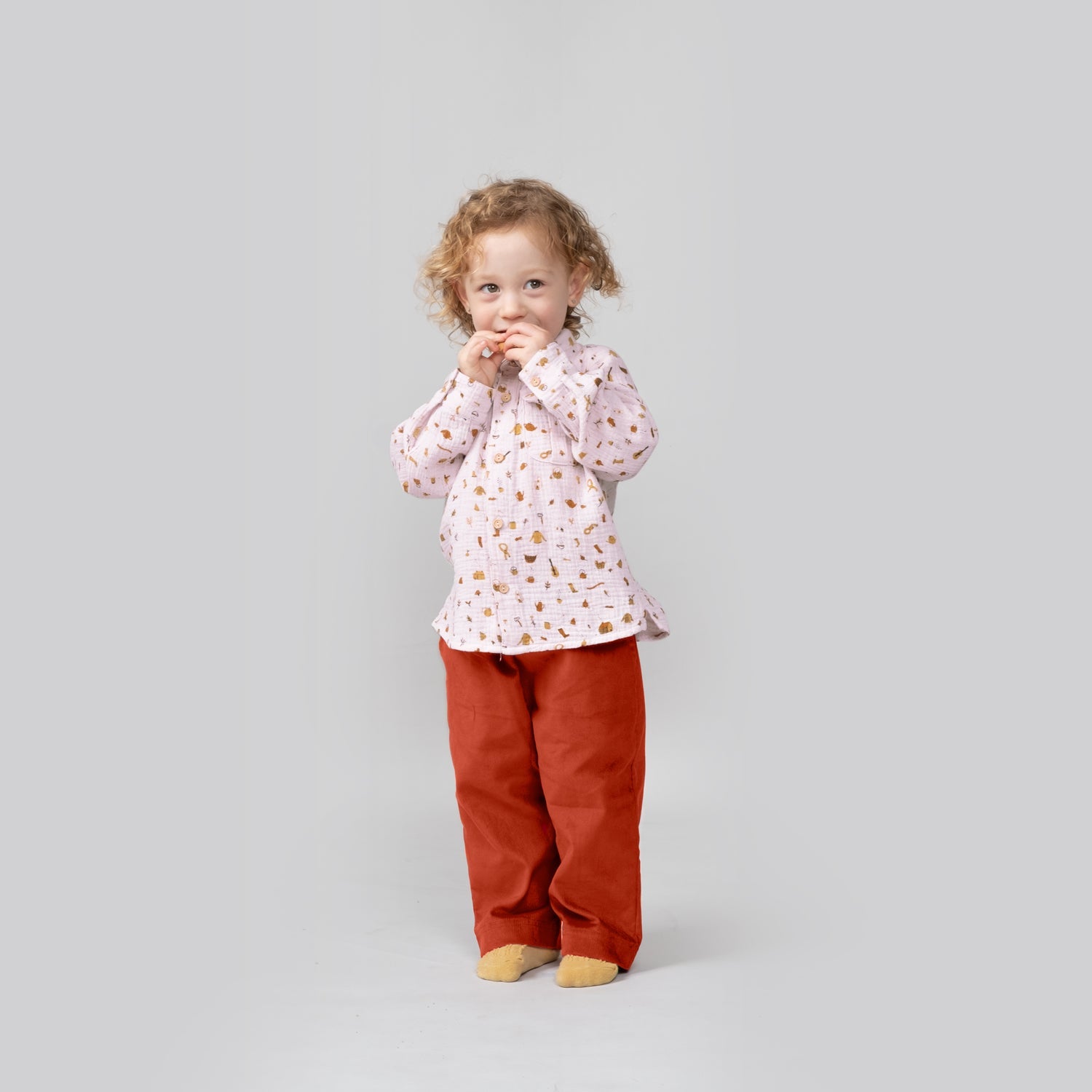 Camisa oversized 'winter essentials' orchid ice