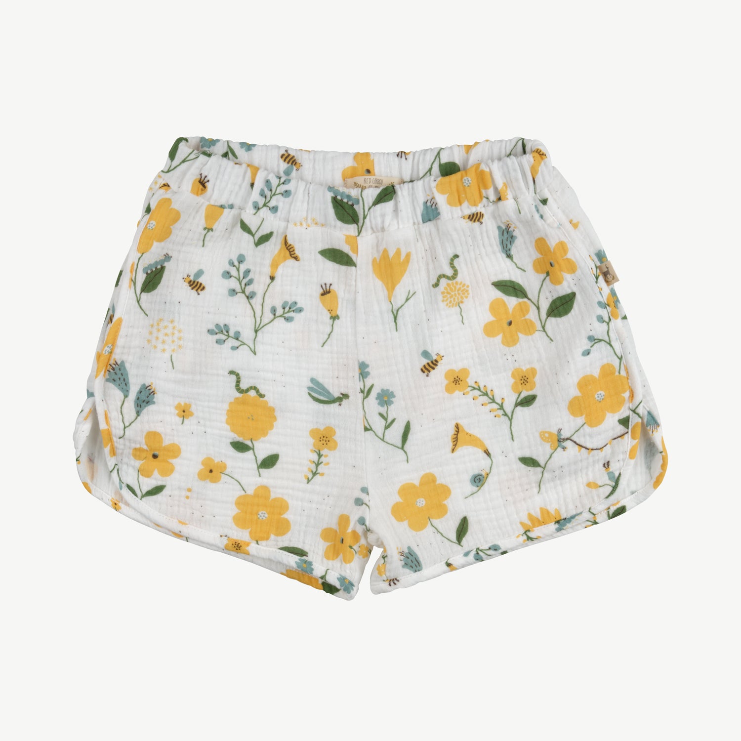 Shorts de Muselina 'spring blossom' ivory