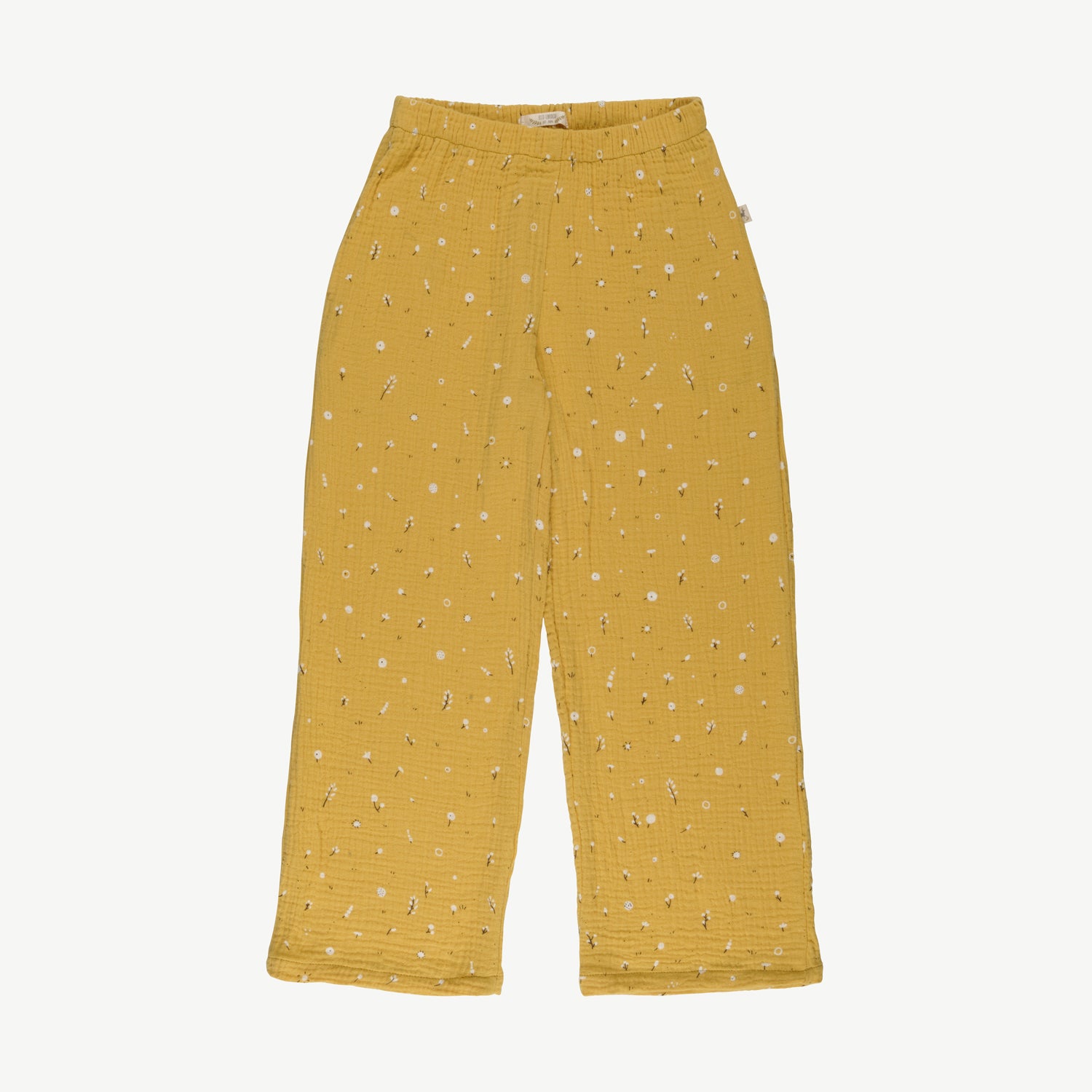 Pantalón de Muselina 'dusty bloom' amber yellow