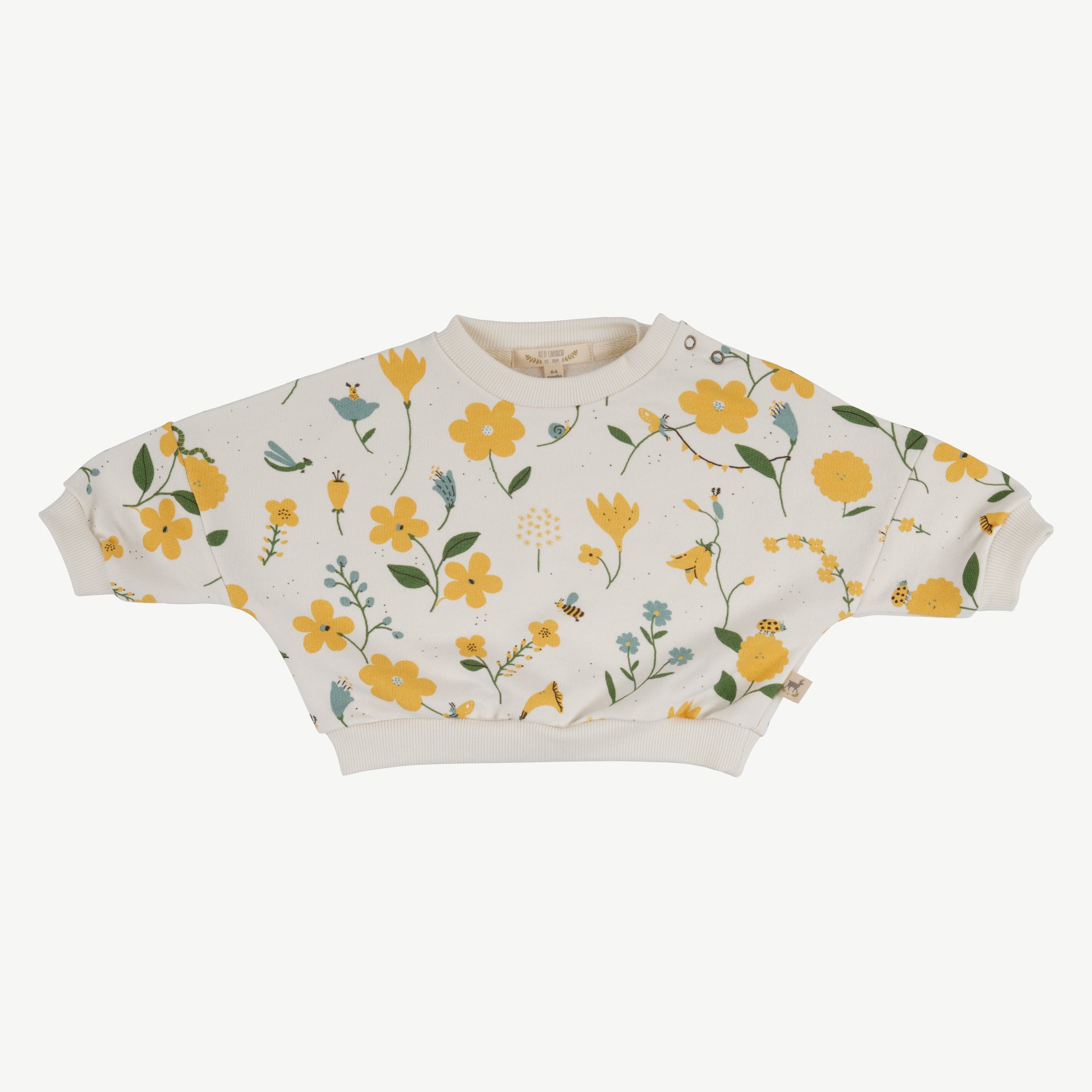 Sudadera 'spring blossom' whisper white