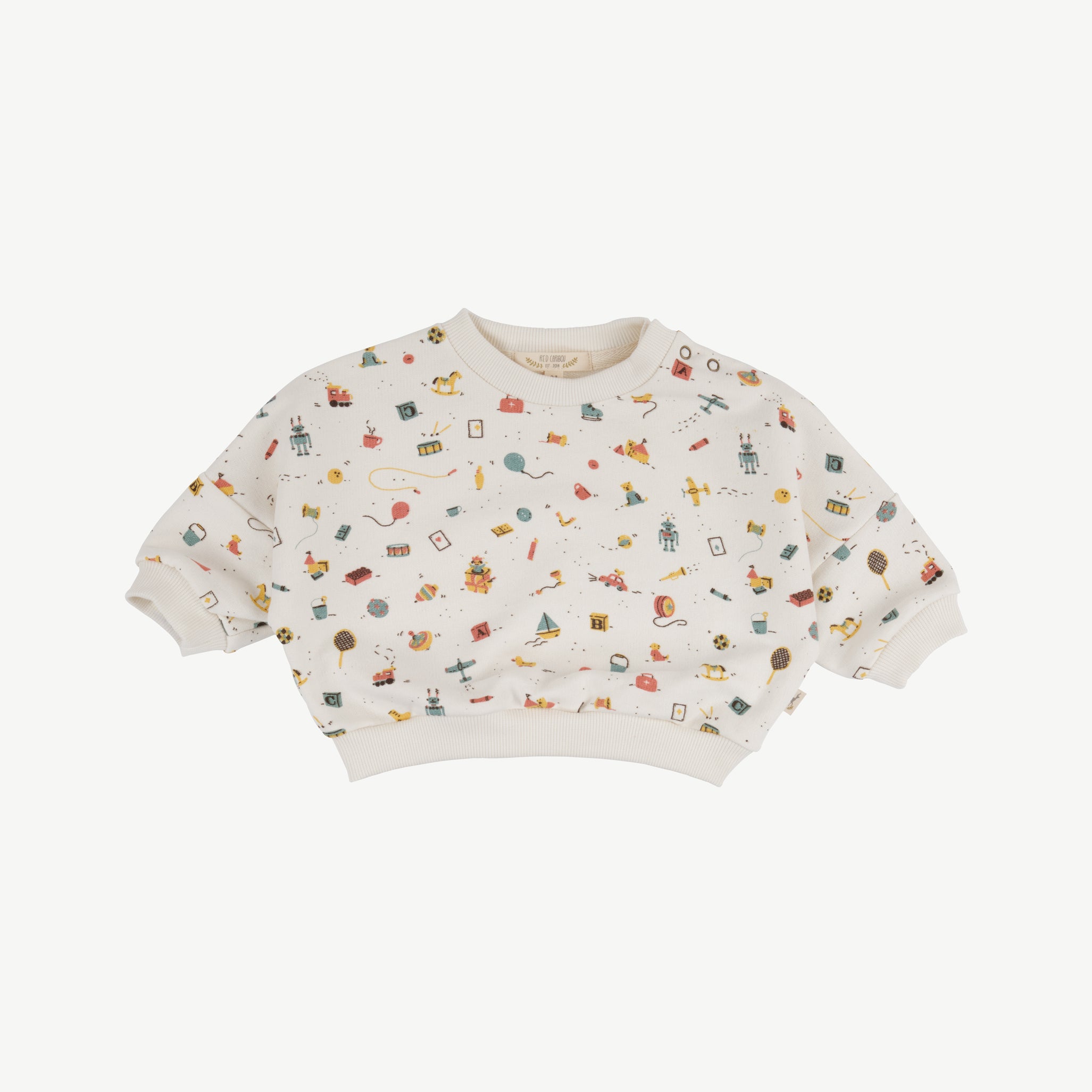 Sudadera 'bygone toys' whisper white