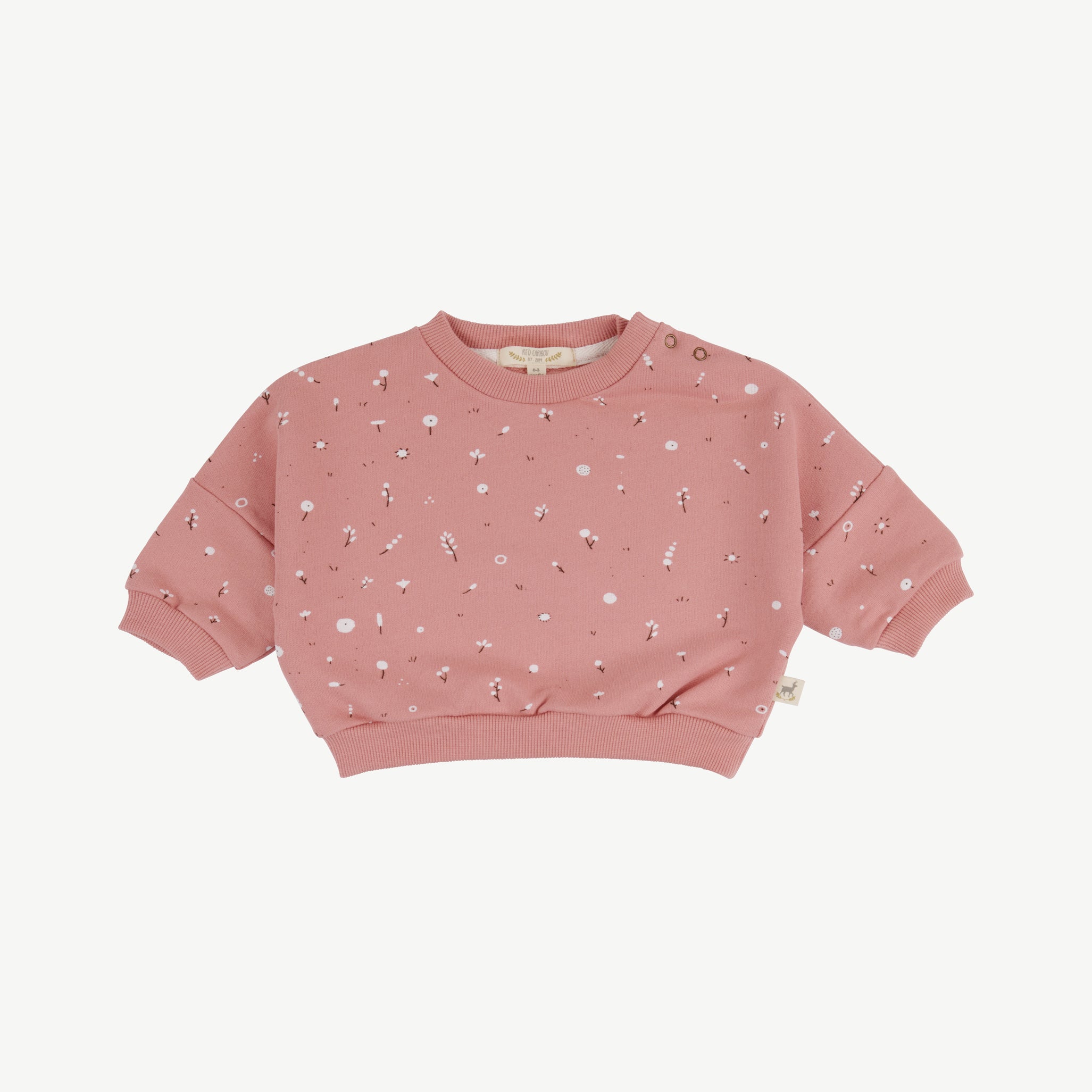 Sudadera 'dusty bloom' ash rose