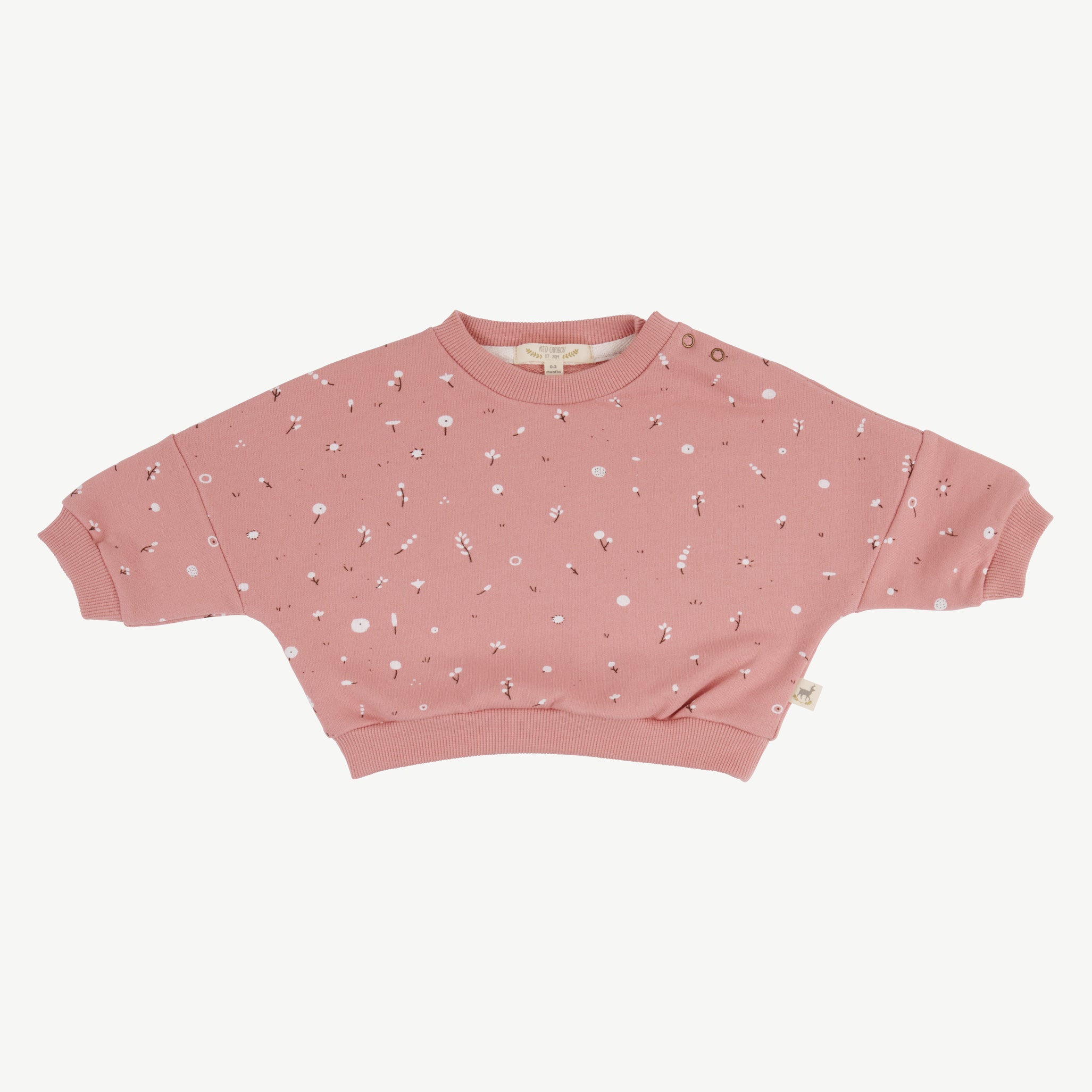 Sudadera 'dusty bloom' ash rose