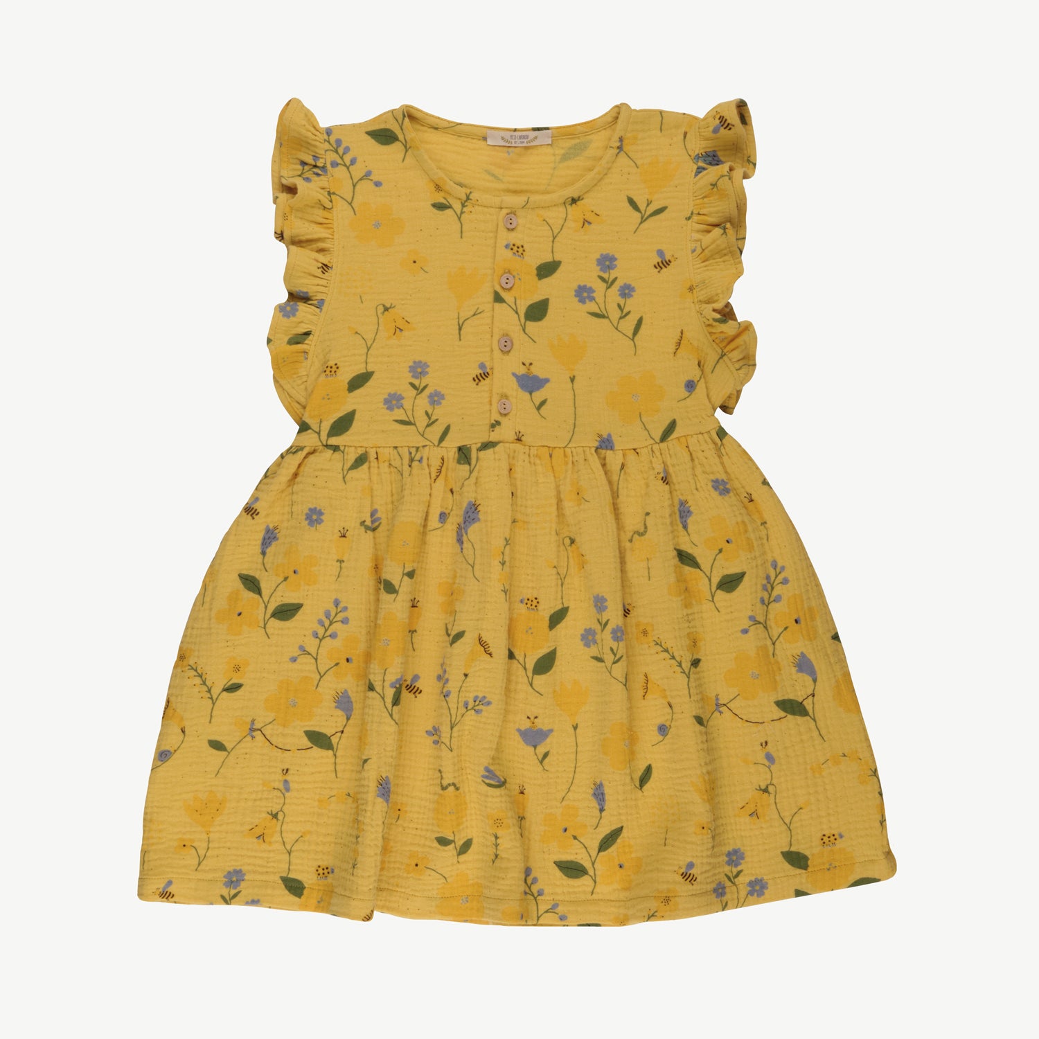 Vestido 'dusty bloom' amber yellow