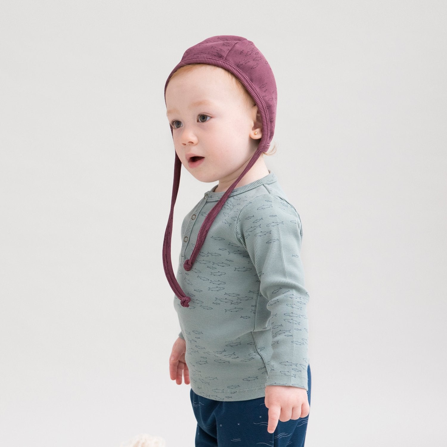 Gorro 'schooling fish' chinoise green