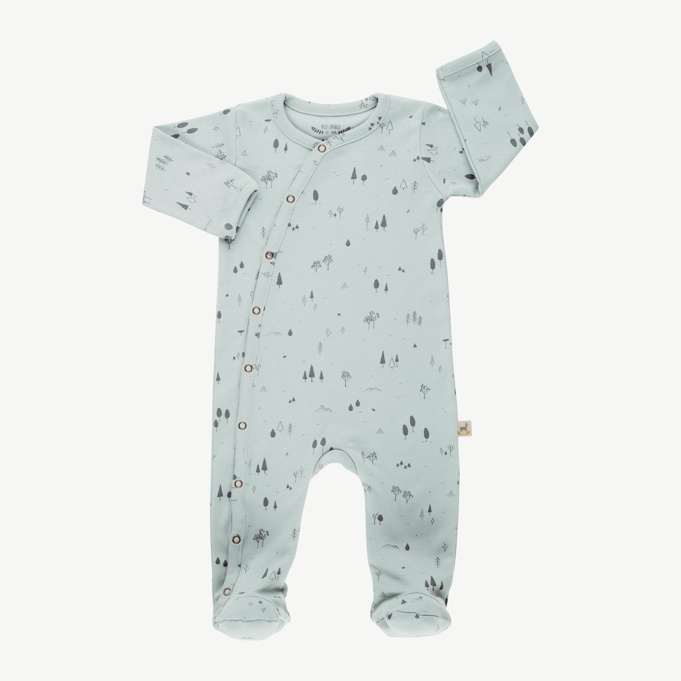 Enterizo con pies 'the woods' grey mist