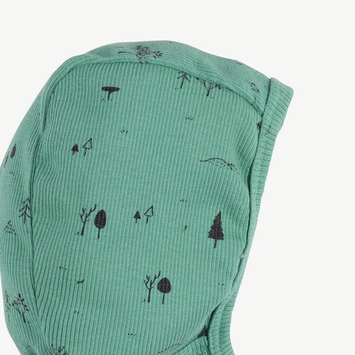 'the woods' malachite green rib bonet