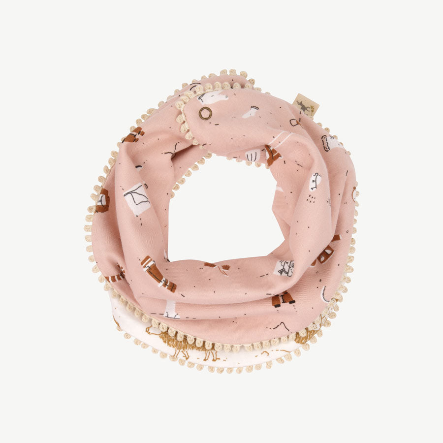 Bandana reversible 'camping gear' peach whip