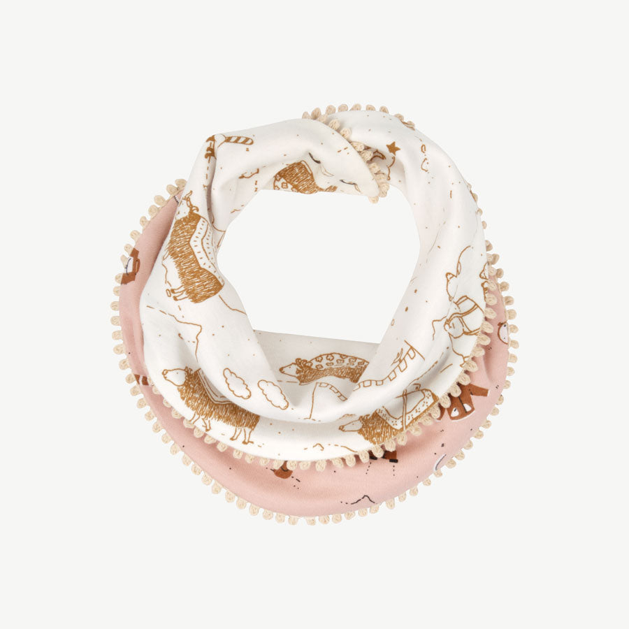 Bandana reversible 'camping gear' peach whip