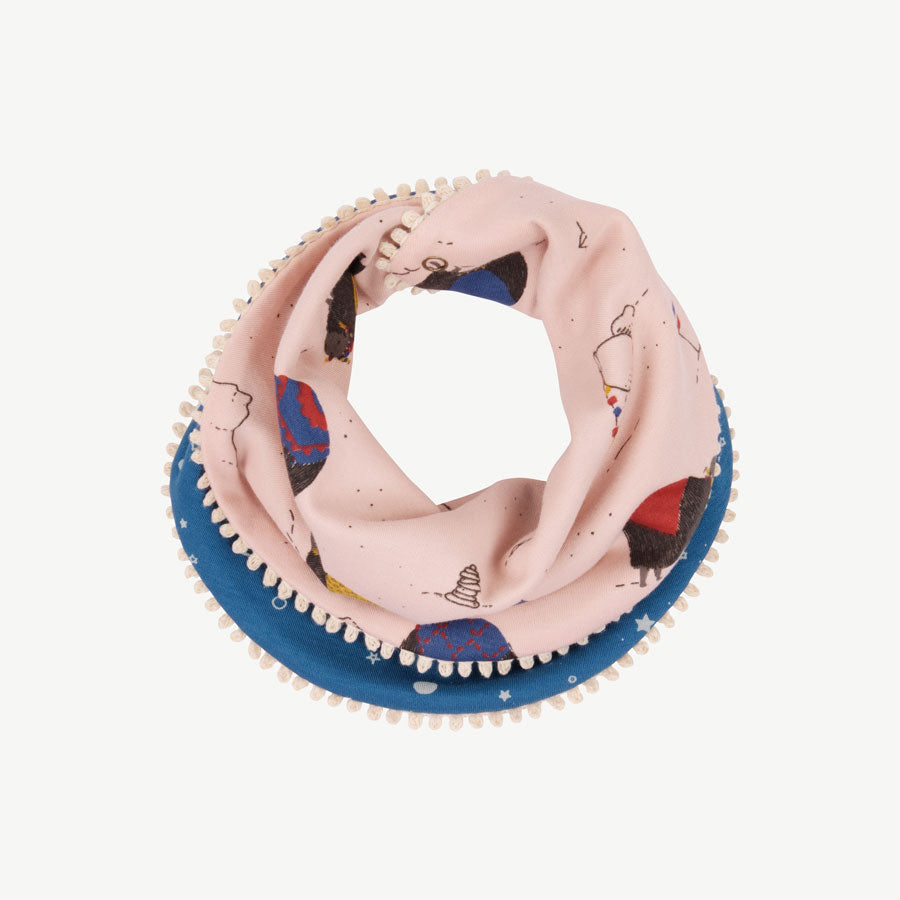 Bandana reversible 'yak's journey' peach whip
