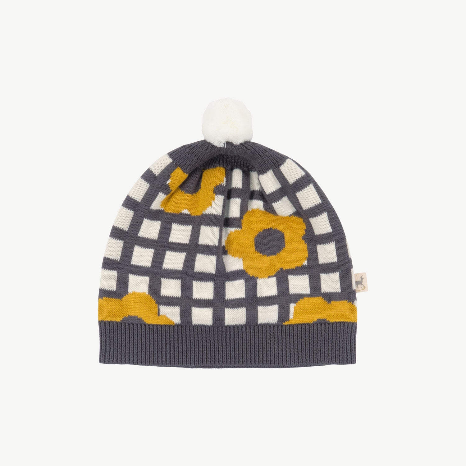 Gorro tejido 'winter flora' multi charcoal gray