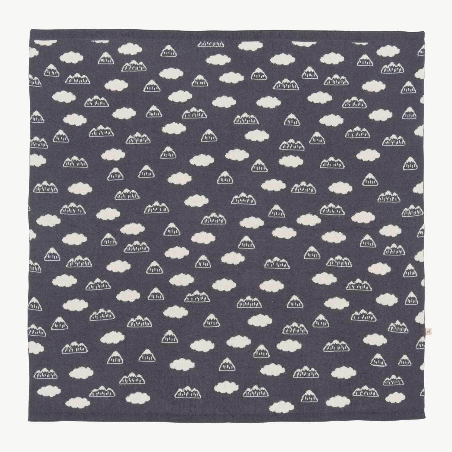 Manta tejida 'mountain's view' charcoal gray