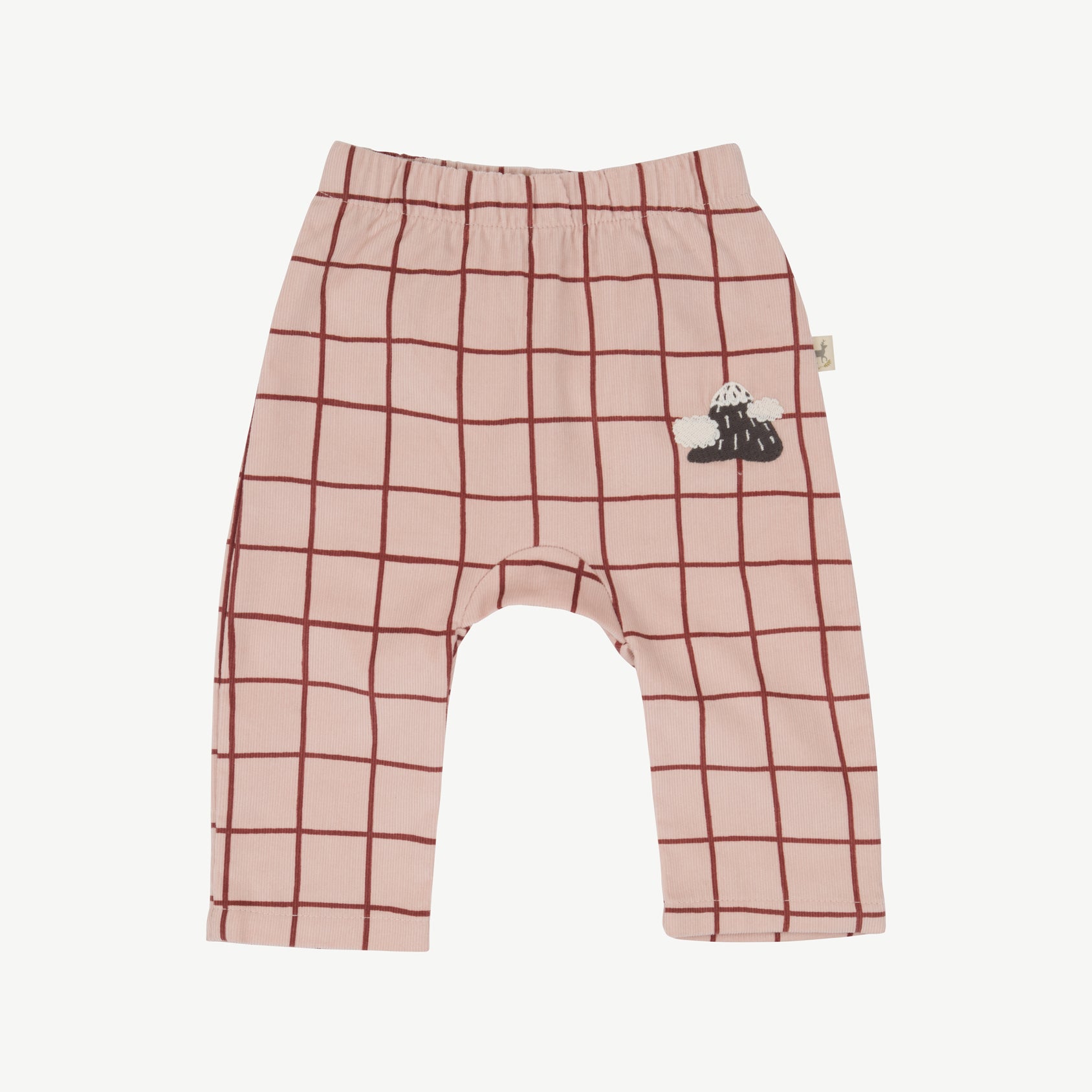 Pantalón corduroy 'mountain checks' rose glow